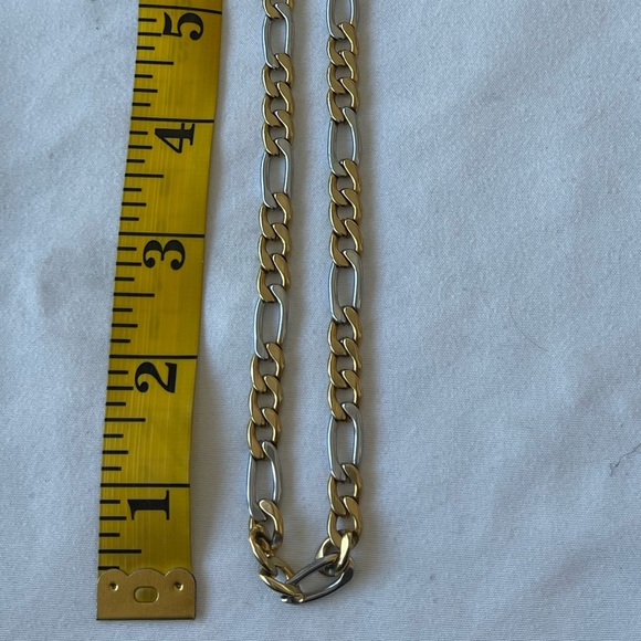 Men's Stainless Steel Necklace | Gold/Silver Color - Picture 6 of 6